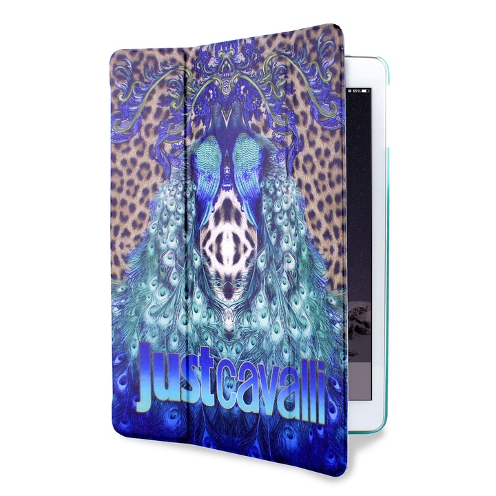 Kалъф-поставка JUST CAVALLI Leopard Peacock за Apple iPad Air 2