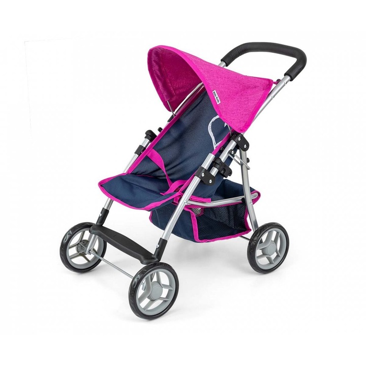 Carucior pentru papusi Natalie, Milly Mally, +3 ani, Roz/Albastru