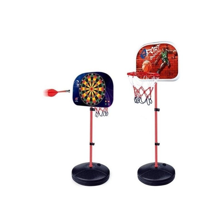 2 az 1-ben kosárlabda játékkészlet, 166cm, +3 év, többszínű