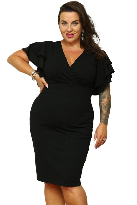 Rochie pentru femei, KARKOPoliester, Negru