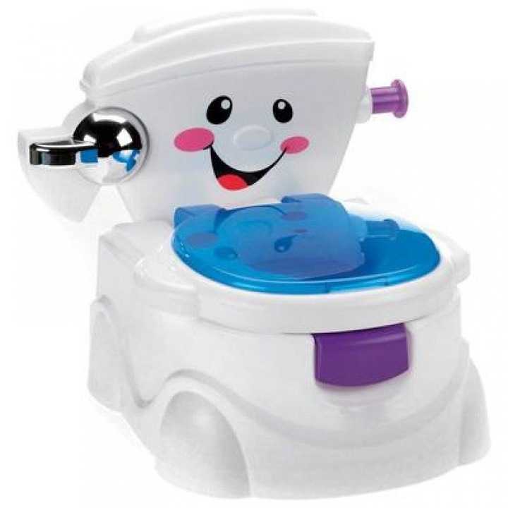 Olita muzicala pentru copii, Cheer For Me Potty, cu sunete, alb/albastru