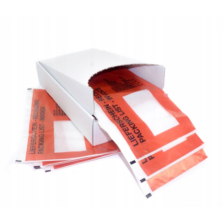 Set 250 pungi tip plic, Netuno, NL, Plastic, Portocaliu