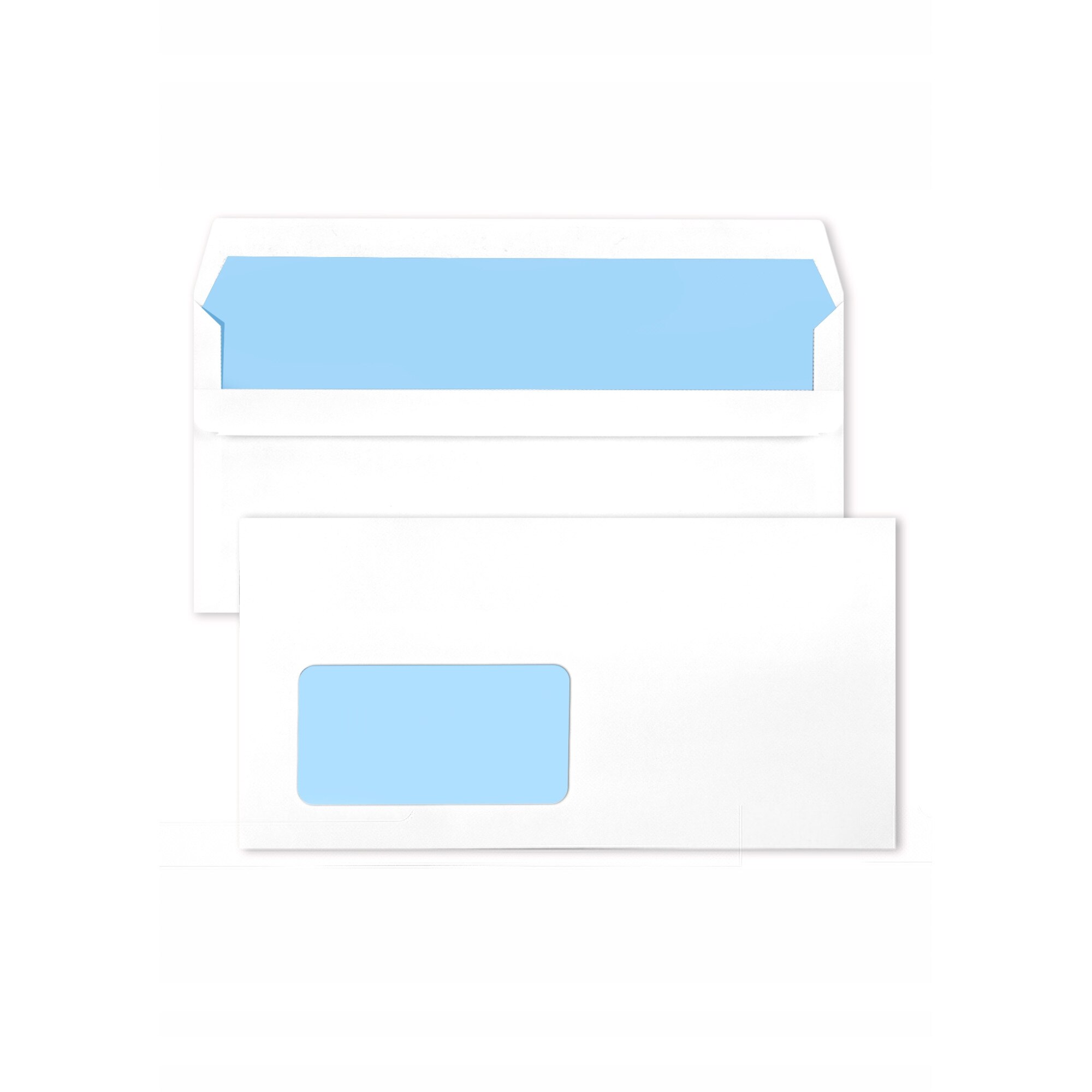 Paper24 25 Sobres, Color Lila Y Azul, DIN Largo 110 X 220 Mm, 11 X 22