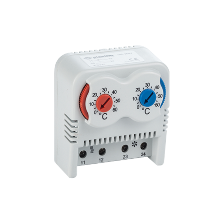 Termostat dual racire-incalzire, 0·60 °C, 10A, 250VAC PTHVT