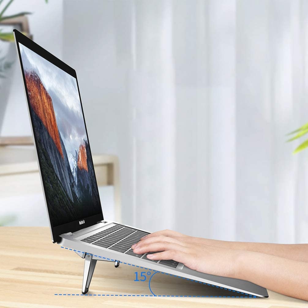 Stand Aluminium MTP Mini pentru laptop, unghi de inclinare reglabila ...