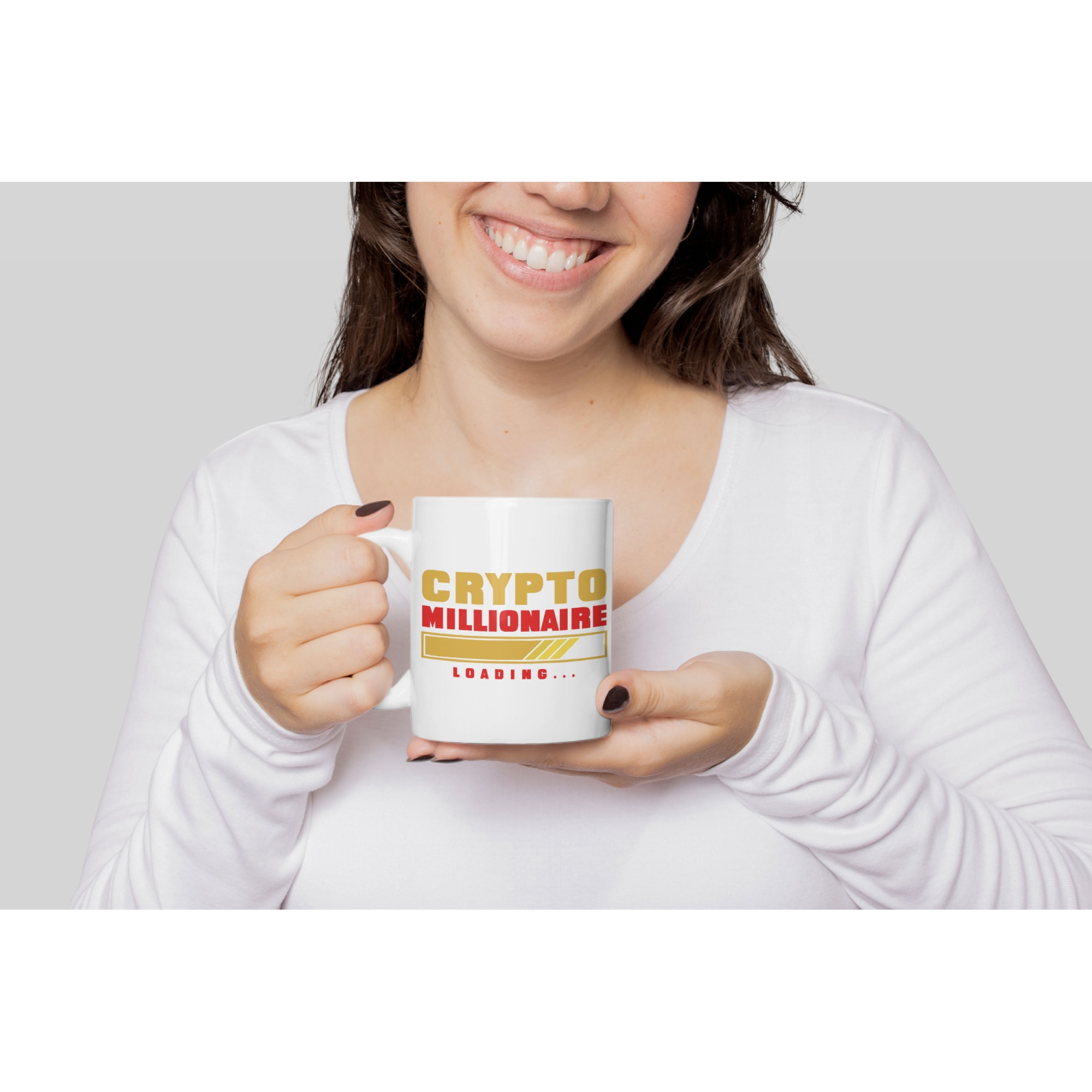 Tazza Scritta Divertente Tazza Da Caffè Crypto Millionaire Loading - 330  Ml, Regalo Appassionati Cripto Tazza Programmatore