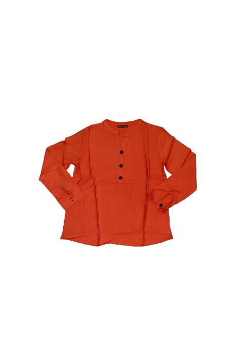 Pamut ing, bordó, díszgombos mintás