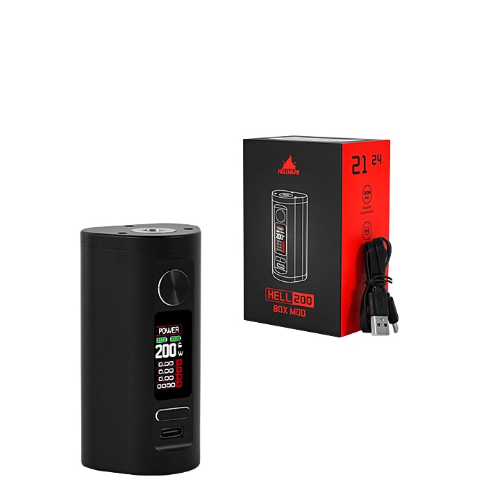 battle box mod apk Hellvape hell 200 mod con tlc top coiler tank - Box Mods