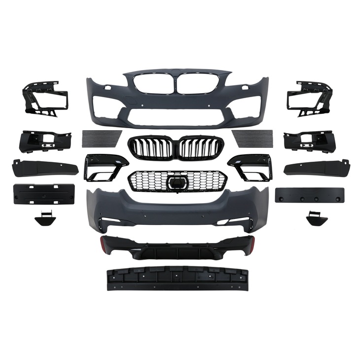 Pachet Exterior Complet compatibil cu BMW Seria 5 F10 2010-2017 Conversie la G30 LCI M5 Design