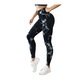Colanti Fitness Dama Lungi Modelatori Cu Talie Inalta, Elastici, Efect Push Up, Model SEAMLESS TIE DYE, Multicolor, S