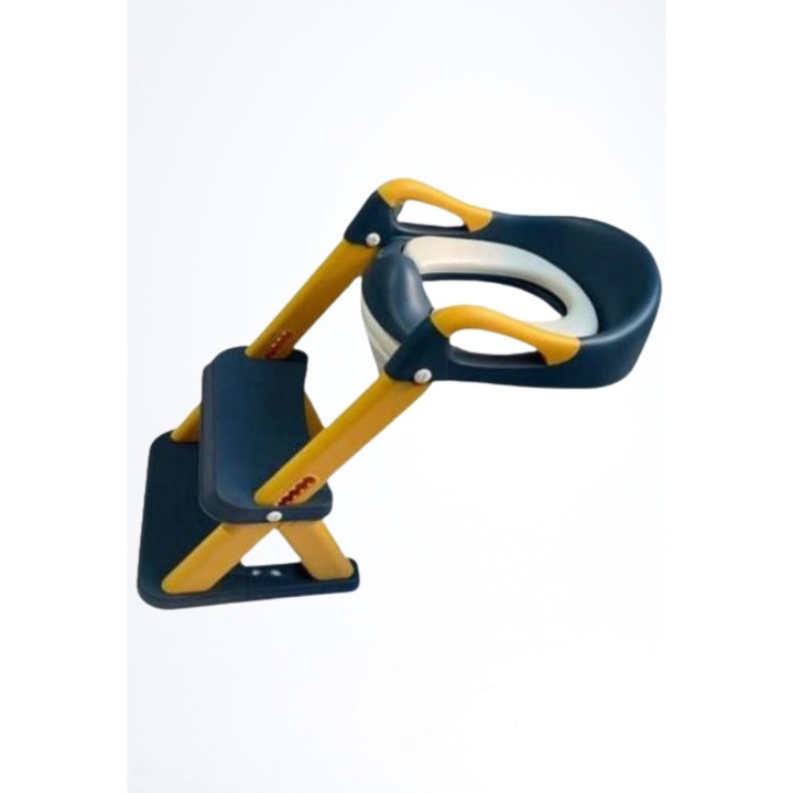 Reductor toaleta cu doua trepte multifunctional MYCAV®, Albastru / Galben