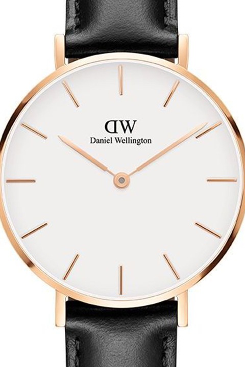 Daniel Wellington, Ceas quartz cu o curea de piele, Negru