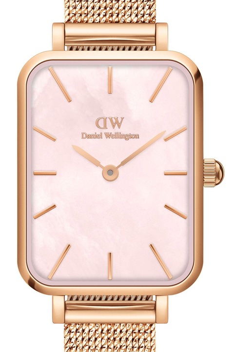 Daniel Wellington, Часовник от неръждаема стомана с верижка, Златисто розов