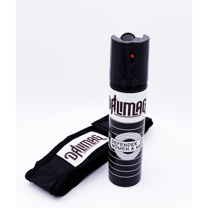 Spray Piper Lacrimogen Paralizant Dalimag, Autoaparare 110 ml, Husa