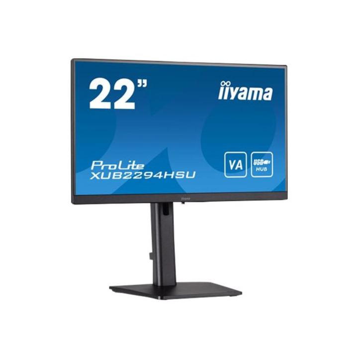 Iiyama ProLite XUB2294HSU-B2 számítógép monitor 54,6 cm (21.5") 1920 x 1080 pixelek Full HD LCD Fekete (XUB2294HSU-B2)