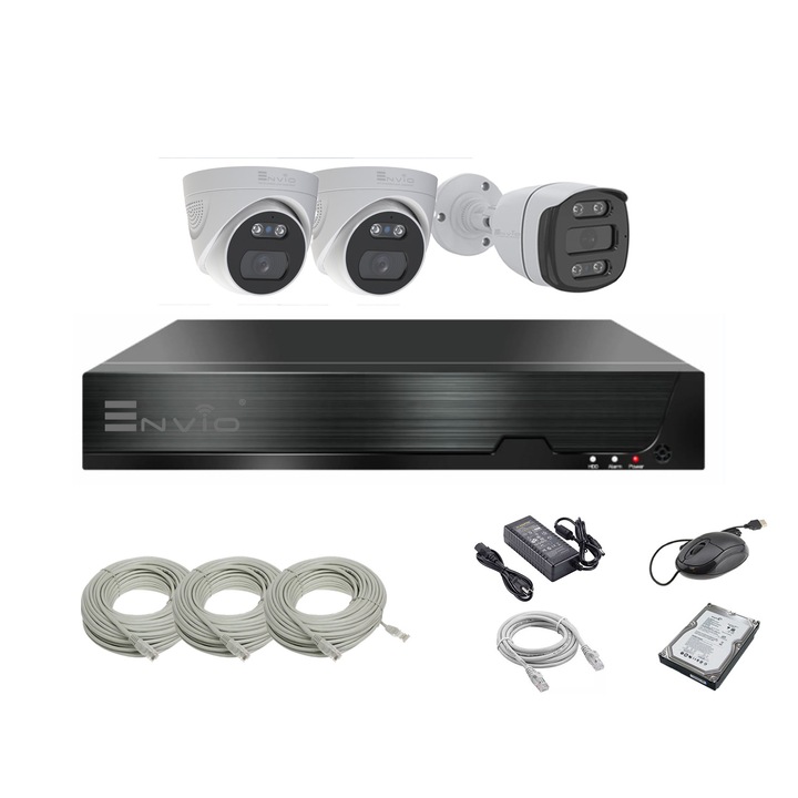 Kit de Supraveghere WIFI 4 Camere Exterior HD 720P WIRELESS
