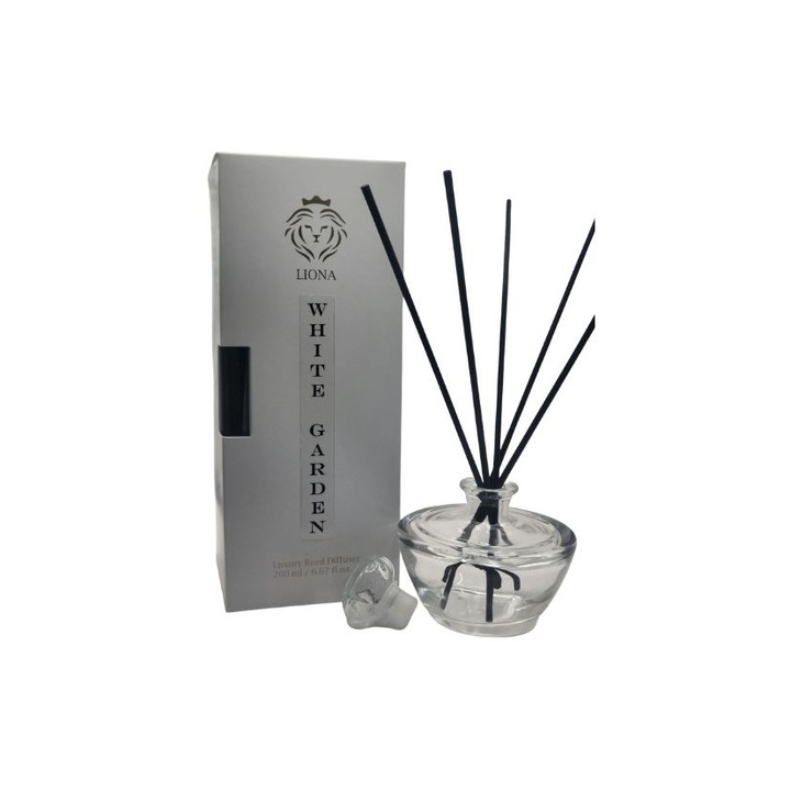 Odorizant de camera cu bete, 200 ml, White Garden