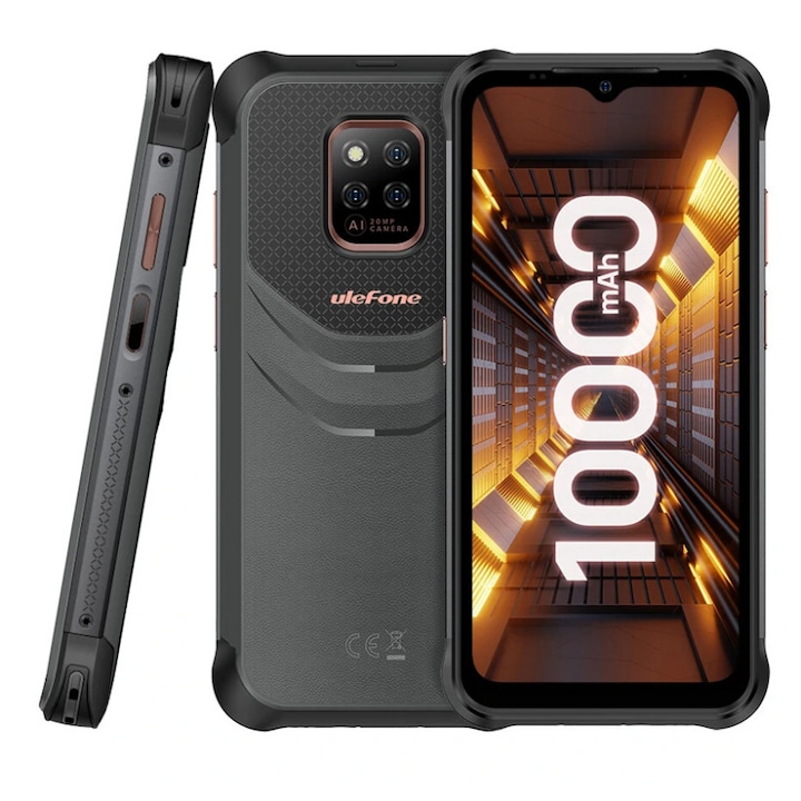 Мобилен телефон, Ulefone Power Armor 14 Pro, 6.52", 8/128GB, 10000mAh, черен