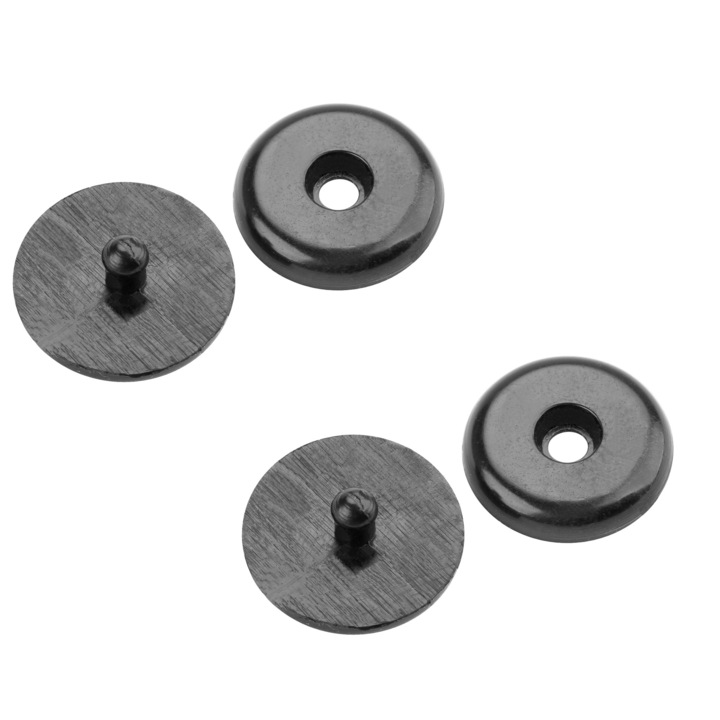 Clipsuri blocare catarama centura siguranta, universal, 16 mm, negru - 2 buc