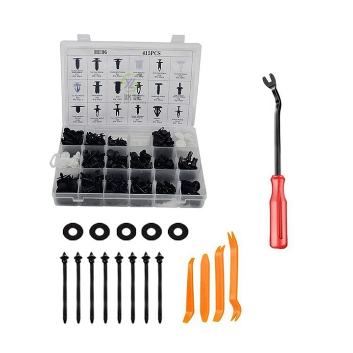 GOGOU Комплект копчета за кола от 451 части с инструмент за сваляне