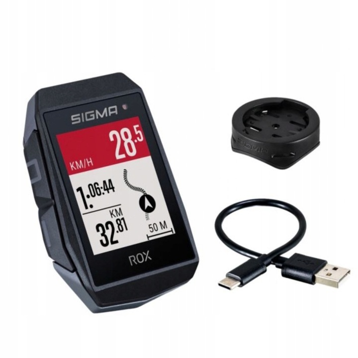 Велокомпютър Sigma, Черен, 30 функции