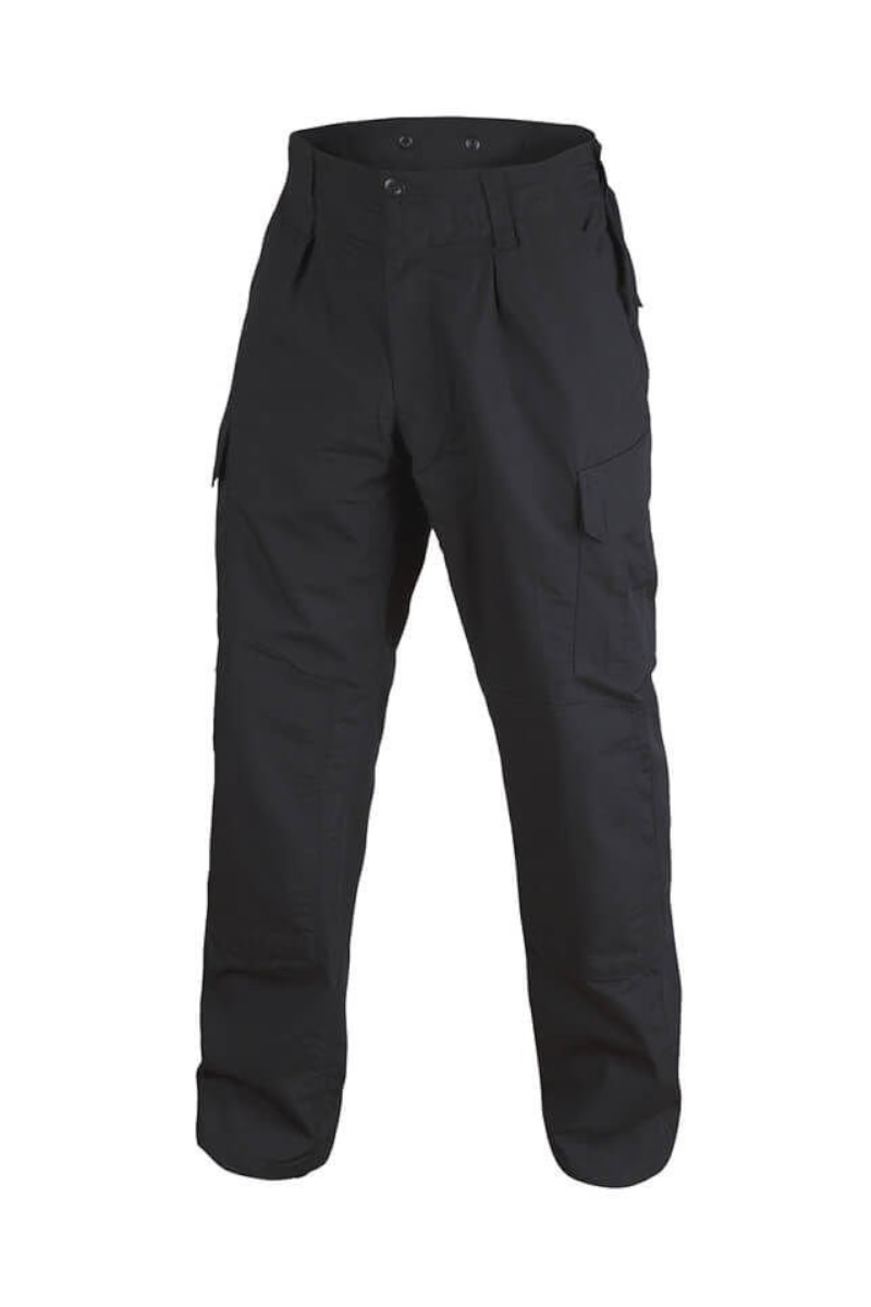 Pantaloncini Tattici Advanced Tactical Short In Rip Stop - Nero, 65% Cotone 35% Poliestere, Con Tasche Multiuso E Cerniera YKK