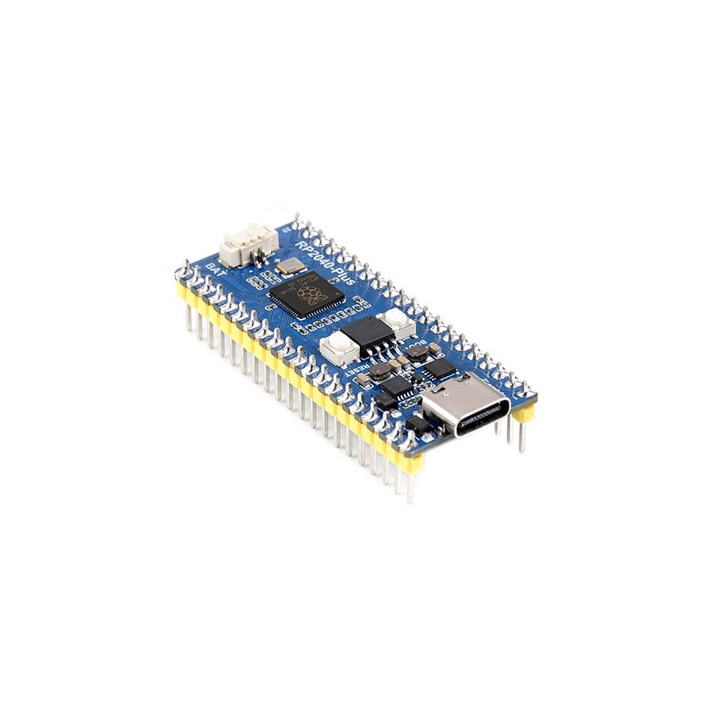 Платка RP2040-Plus-M Waveshare, Съвместима с Raspberry Pi Pico, Син