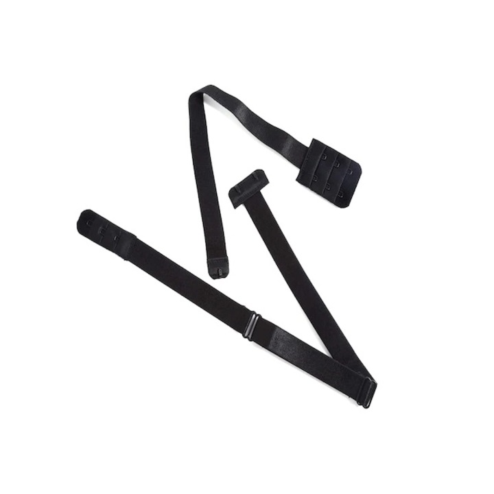 Set 2 buc bretele prelungire sutien, ajustabil si confortabil, Negru