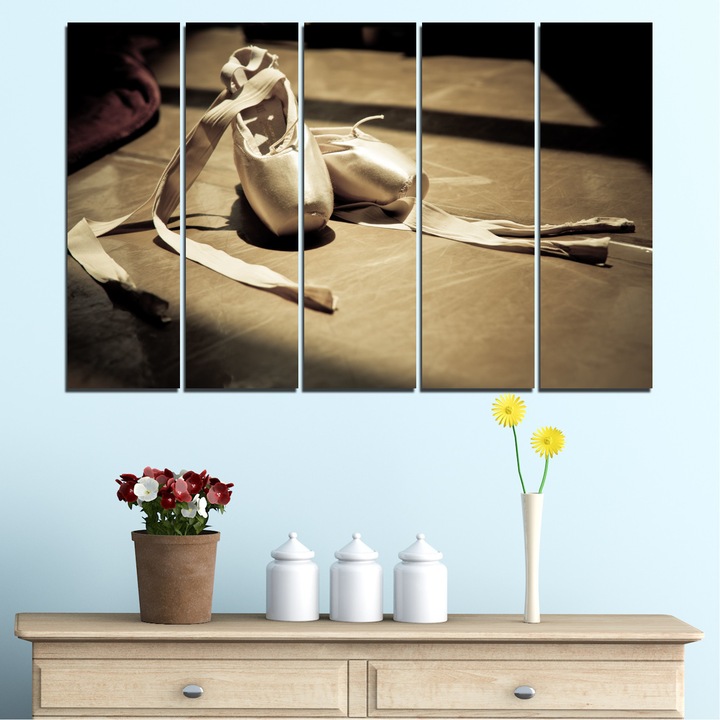 Картини пана Vivid Home от 5 части, Изкуство, Канава, 160x100 см, 2-ра Форма №0054