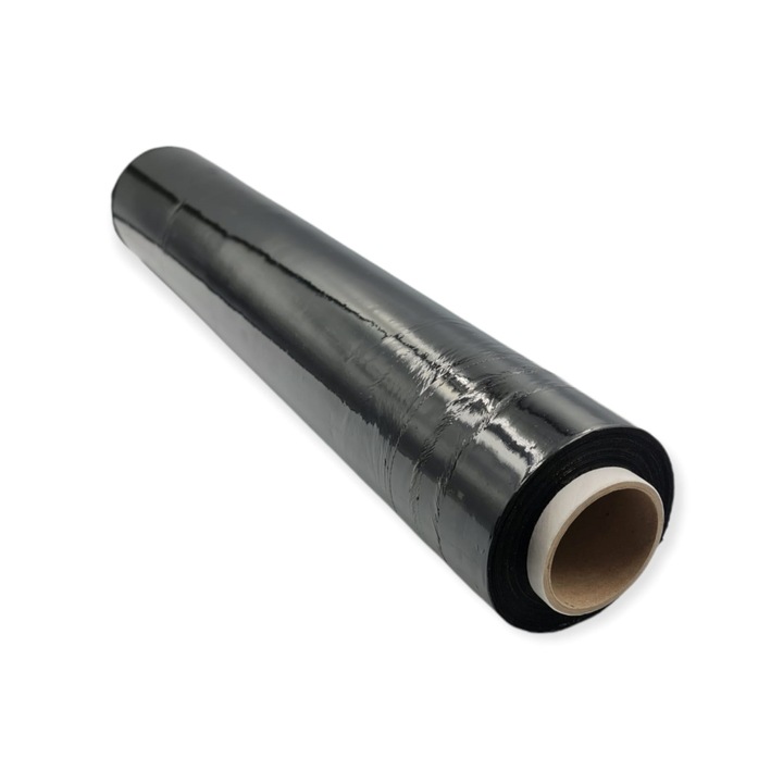 Folie ambalat neagra, 0,50 x 1,450KG/23 µ