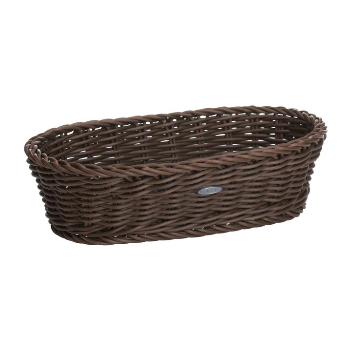 Cos oval pentru paine, 28 x 16 cm, Maro - Saleen