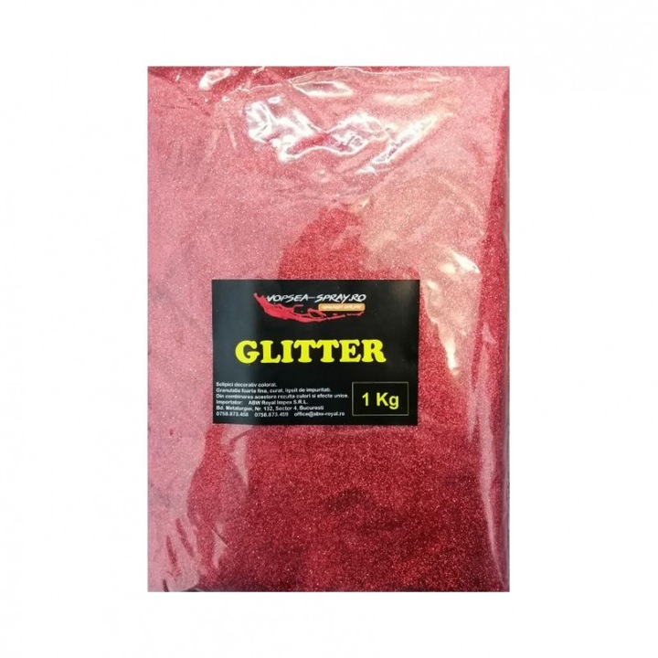 Sclipici Rosu Fin 1 Kg