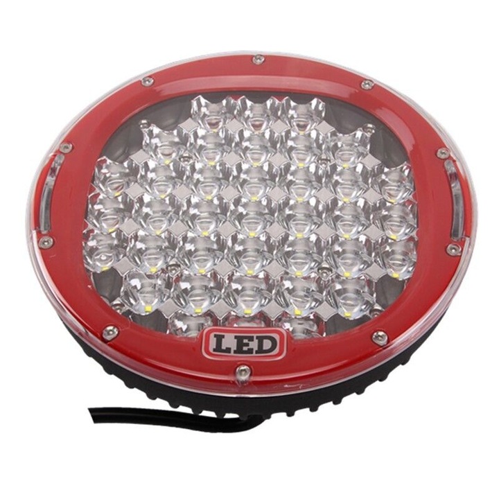 Proiector auto offroad cu led 185w tip ARB led cree tensiune 9-60v culoare rosu