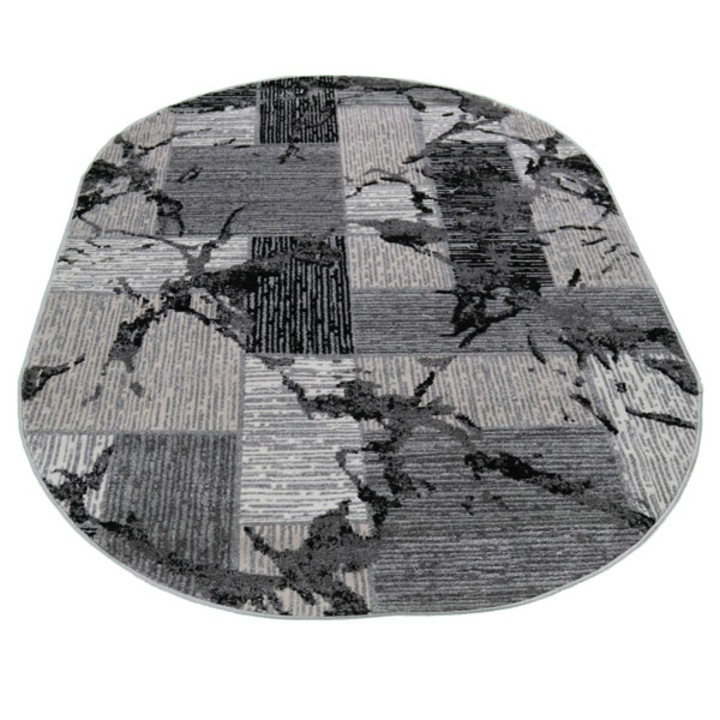 Frise Agora szőnyeg 150x230 cm ovális -0914 szürke