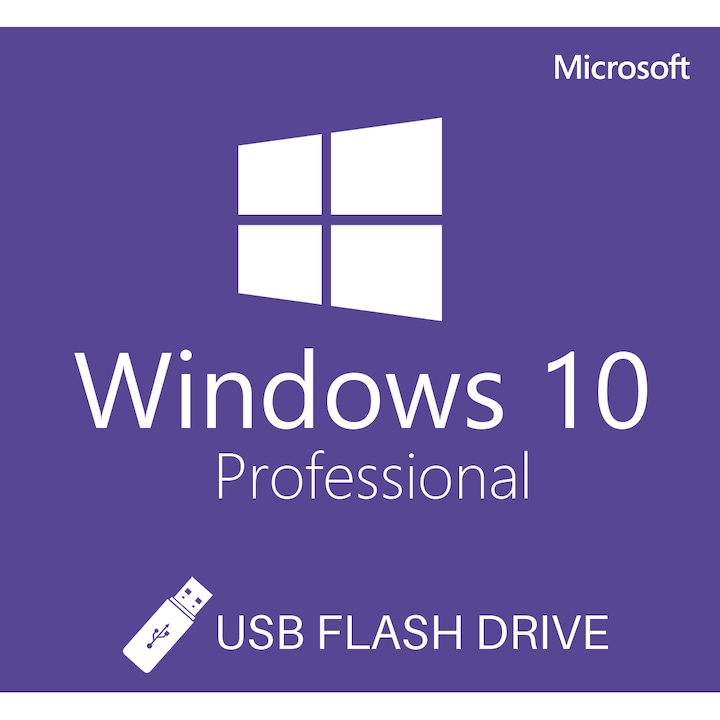 Microsoft Windows 10 Pro, 32/64 bit, Multilanguage, Retail, USB
