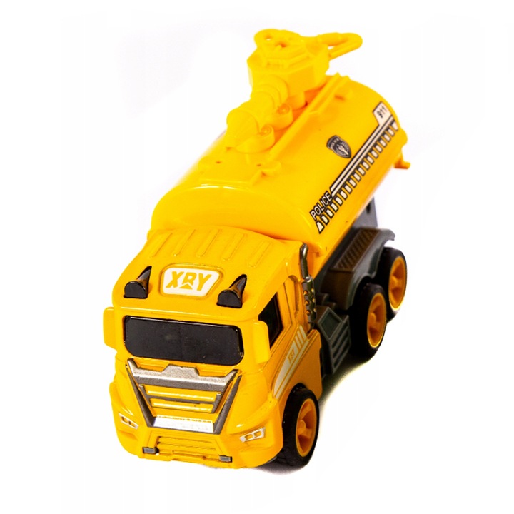 Midex Police 606843-G fiú autó, sárga