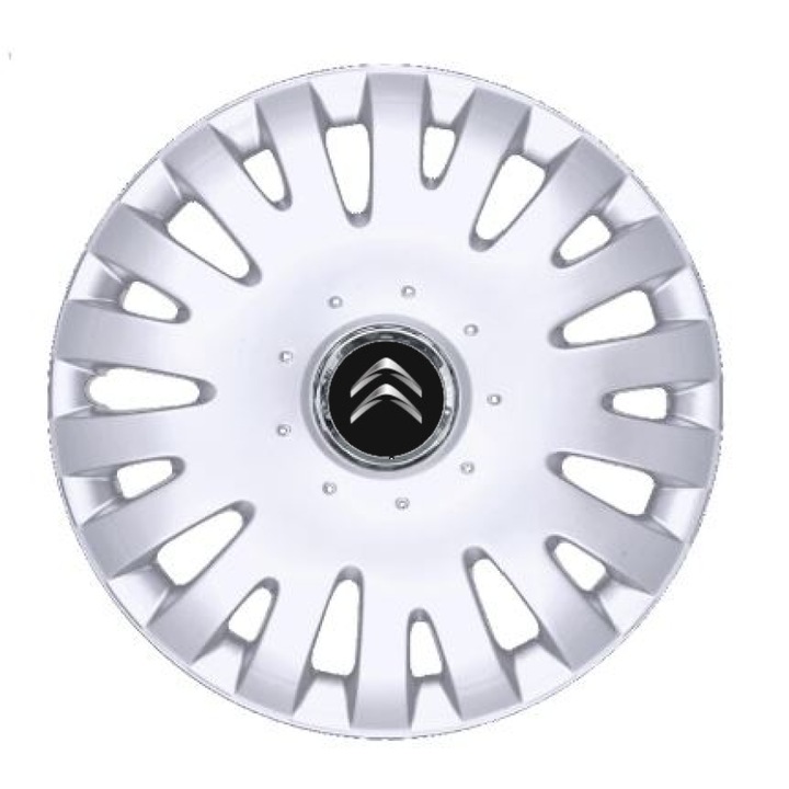 Set 4 Capace Roti Creative REY® R16, Potrivite Jantelor de 16 inch, Pentru Citroen, Model 403