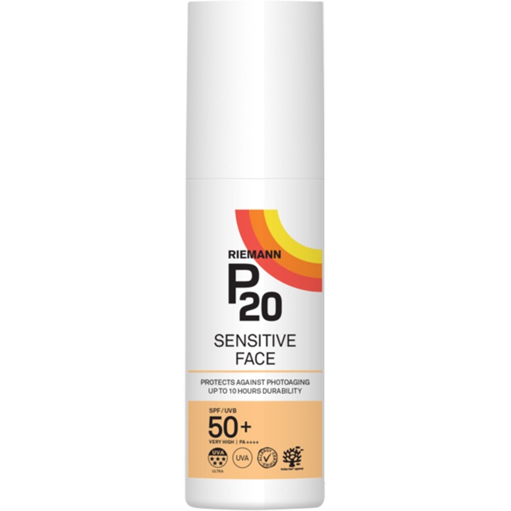 Crema de fata RIEMANN P20 Sensitive, cu protectie solara SPF 50+ 50ml
