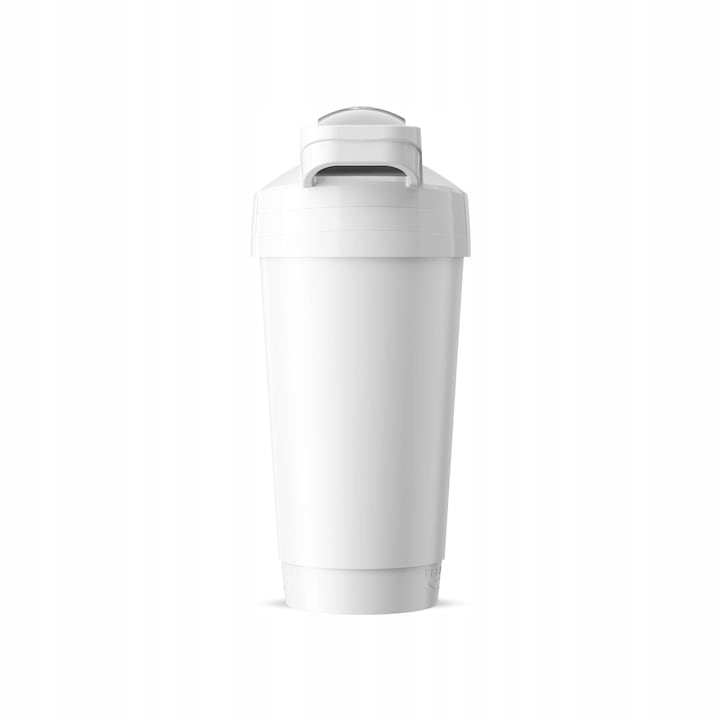 Shaker pentru nutrienti, ShakerX, Plastic, 700ml, Alb