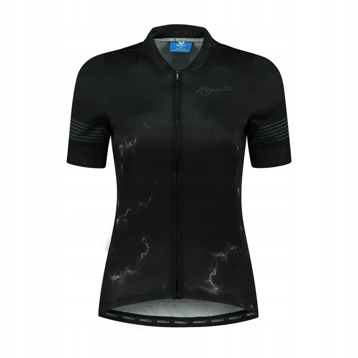 Tricou ciclism, Rogelli, Marble, Negru/Mov, XS