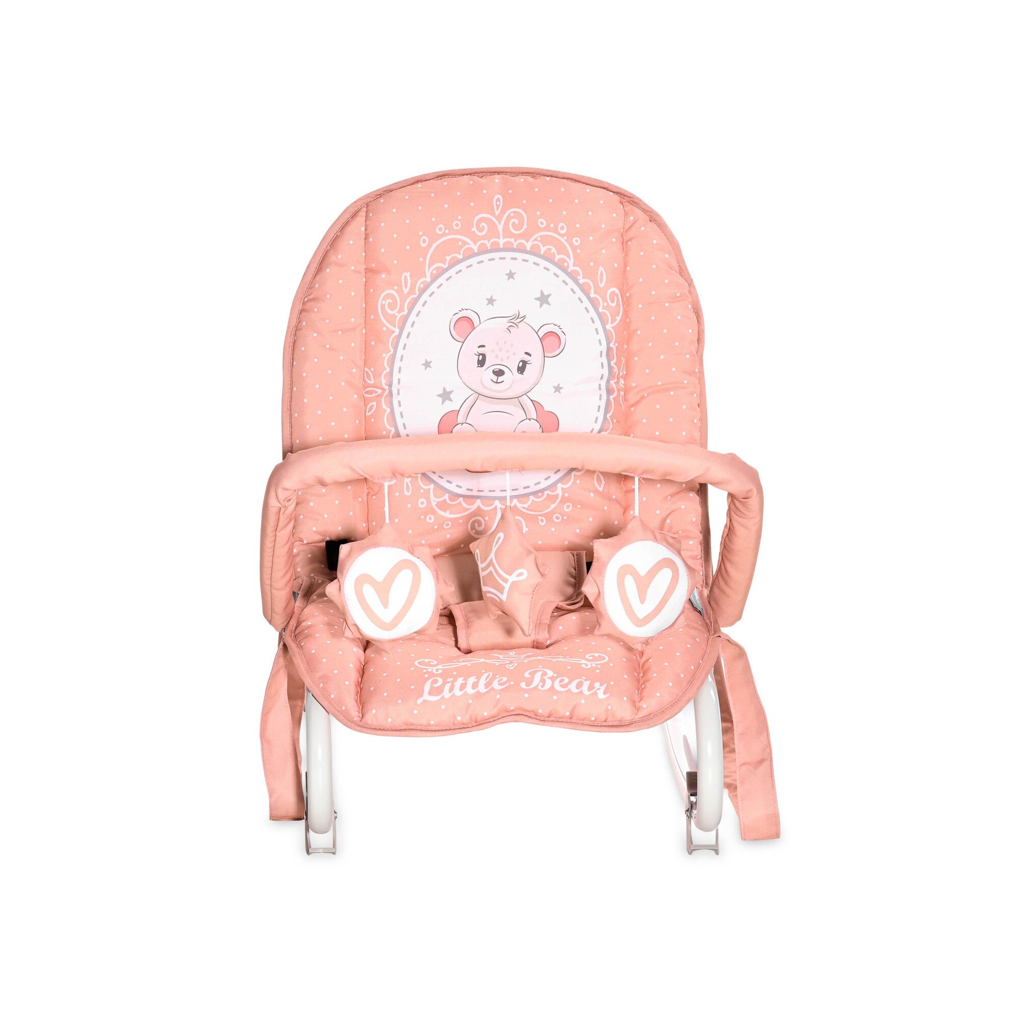 Fotoliu balansoar, Lorelli, Eliza, Mellow Roze Bear - eMAG.ro