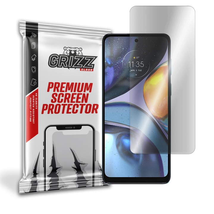 Folie mata de protectie GrizzGlass PaperScreen, pentru Motorola Moto G22, Transparent