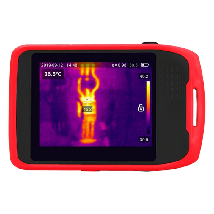 Termocamera, UNI-T, WiFi, IP54, Negru/Portocaliu