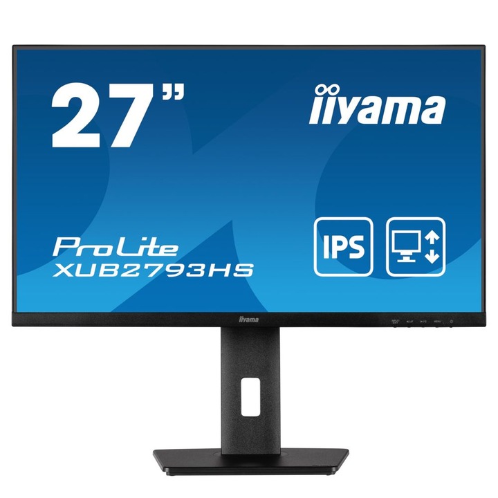 Iiyama ProLite XUB2793HS-B5 LED display 68,6 cm (27") 1920 x 1080 pixelek Full HD Fekete (XUB2793HS-B5)