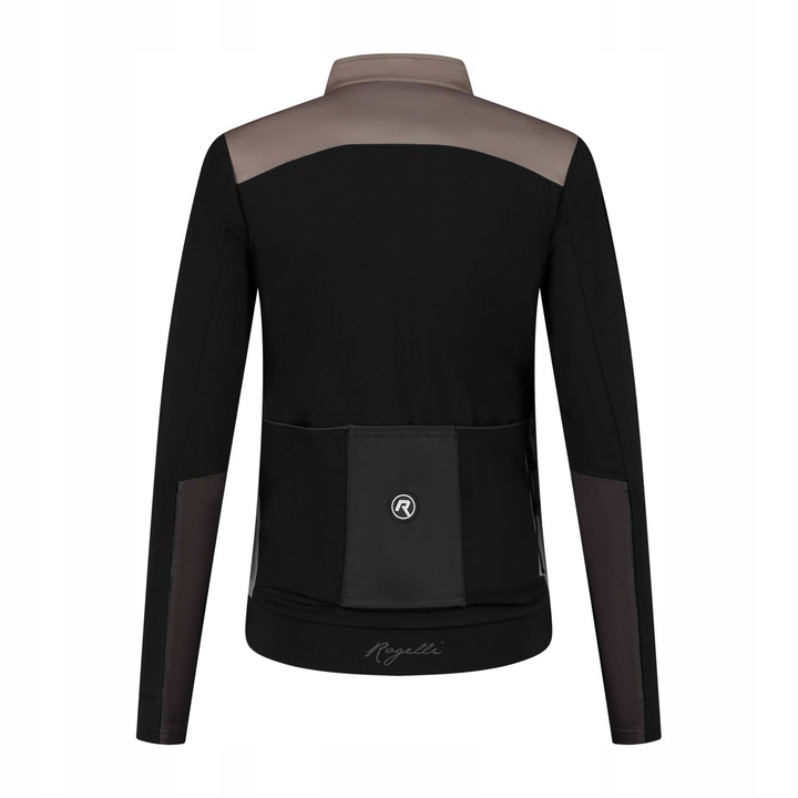 Geaca ciclism de iarna pentru dama, Rogelli, Poliester, Negru/Maro, Multicolor