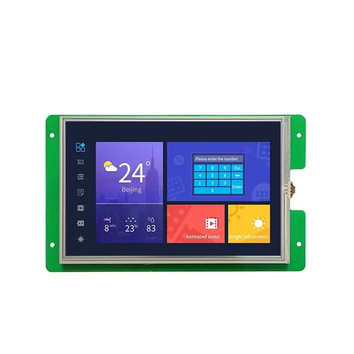 Ecran LCD, DWIN, Touch, 7.0", 800x1280, Gri