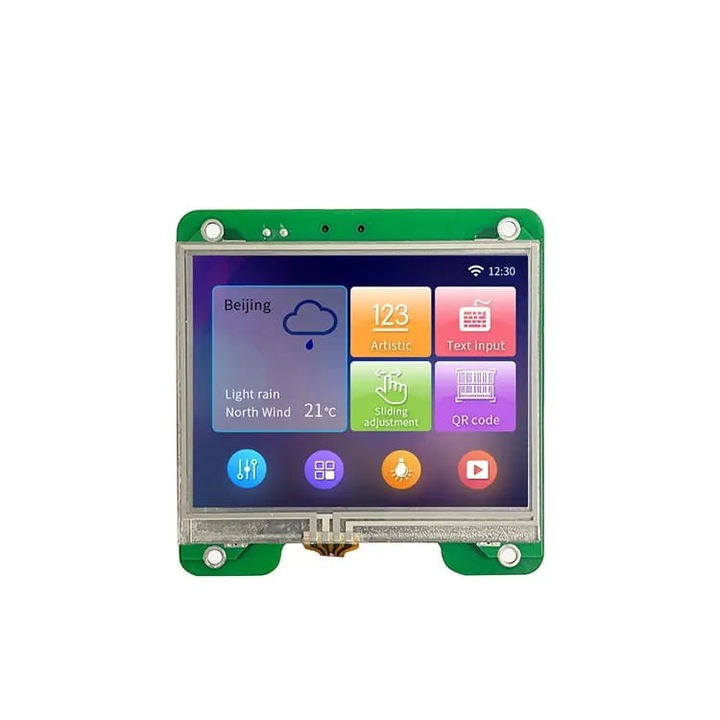 Ecran LCD, DWIN, Touch, 3.5", 640x480, Gri