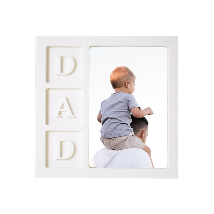 Rama foto, Naimeed D4554W, Alb, 17x17 cm