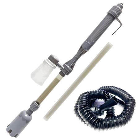 Aspirator acvariu pentru substrat electric pe baterii