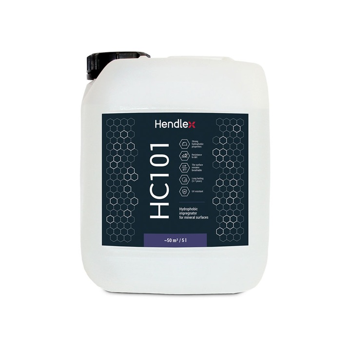 Vízszigetelés Nano Hendlex® Natural Effect - Járda, tégla, beton, víz- és szennyeződéstaszító, 5L, 50 m²